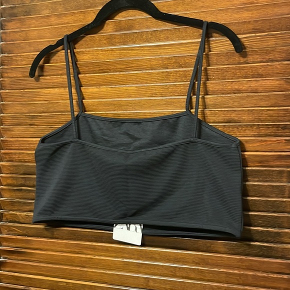 NWT Zara Black Ribbed Crop Tank Top Camisole - Picture 6 of 6